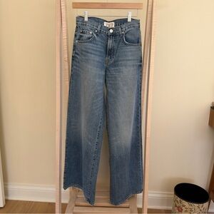 TVP Women's Classic Wide Leg Blue Jeans